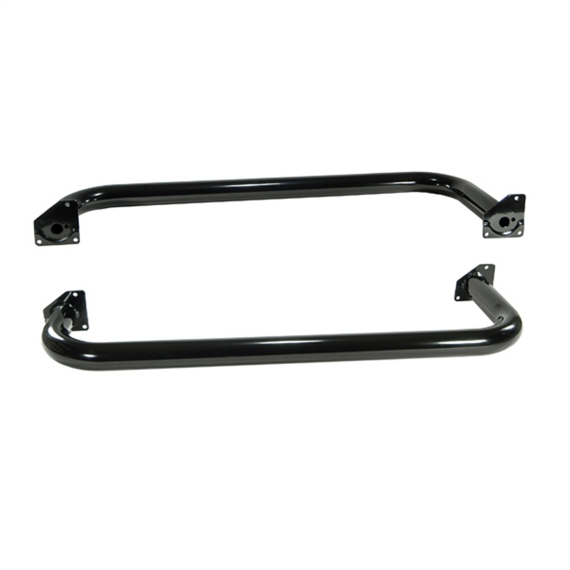 Jeep Wrangler Side Steps - Rugged Ridge - 3-In Round - Black - `97-`06